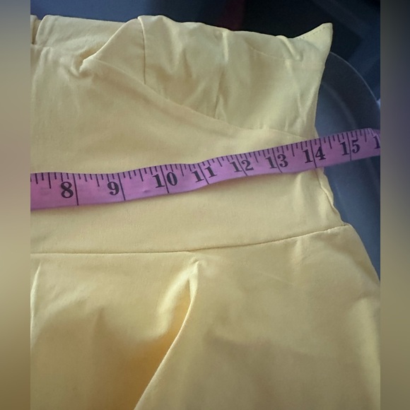 Goddess London Yellow Viscose V-Neck Vintage Inspired Peplum Pinup Dress NWT 4? - Picture 14 of 16